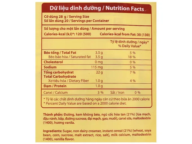 Ngũ Cốc Dinh Dưỡng MacCereal Bịch 560g - Thức Uống Dinh Dưỡng, Bổ Sung Canxi, Hỗ Trợ Giảm Cân, Thơm Ngon Tiện Lợi