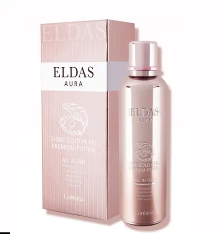 Serum Tế Bào Gốc Eldas Aura Shine Gold Pearl 100ml - Chăm Sóc Da Trẻ Hóa, Giảm Nếp Nhăn, Tăng Độ Sáng Mịn Da Hàn Quốc