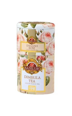 Trà Đen Ceylon Basilur Hoa Hồng Dimbula Thơm Ngon - Trà Thảo Mộc Hộp Thiếc 100g Cao Cấp