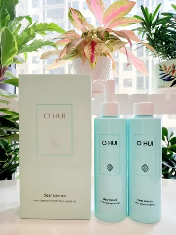 Dung dịch vệ sinh phụ nữ Ohui Body Science Inner Cleanser Refresh 400ml - Set 2 chai cho vùng nhạy cảm an toàn và sạch sẽ