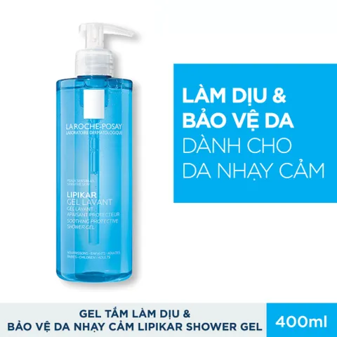 Sữa Tắm La Roche-Posay Lipikar 400ml - Gel Tắm Dịu Nhẹ Cho Da Nhạy Cảm, Giúp Làm Sạch và Bảo Vệ Da, An Toàn Cho Trẻ Em