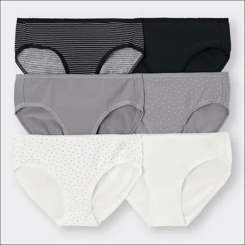 Set 6 Quần Lót Mềm Mại GU Nhật Bản - Cotton Thoáng Mát, Thiết Kế Đơn Giản, Dành Cho Nữ