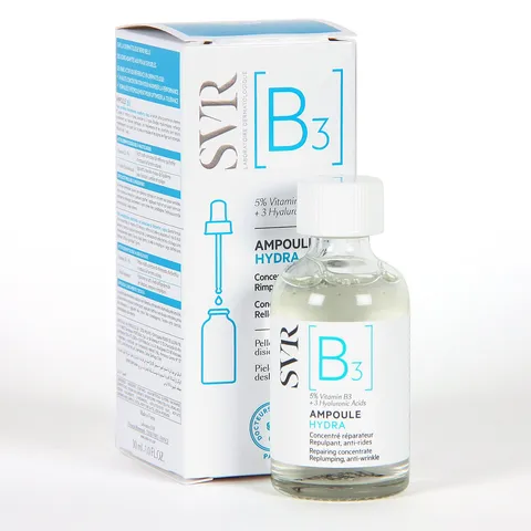 Tinh Chất Dưỡng Ẩm SVR B3 Ampoule Hydra 30mL - Giúp Làm Dịu, Cấp Nước và Tăng Độ Đàn Hồi Da, Giảm Mẩn Đỏ