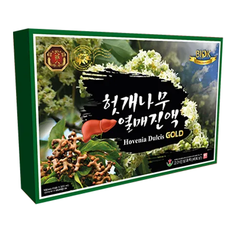 Nước Uống Hồng Sâm Mát Gan Hovenia Dulcis Gold 100ml - Giải Rượu Bảo Vệ Gan Từ Hàn Quốc, Hỗ Trợ Sức Khỏe Gan Cho Người Uống Rượu