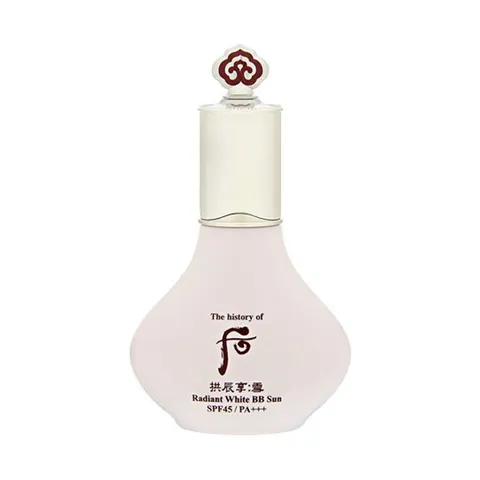 Kem Nền Chống Nắng Whoo Radiant White Sun BB SPF45/PA+++ 40ml - Kem Trang Điểm Dưỡng Trắng, Bảo Vệ Da Khỏi Tia UV
