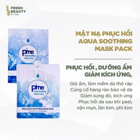 Mặt Nạ B5 Pime Aqua Soothing Mask Pack - Phục Hồi Da, Cấp Ẩm, Làm Dịu Da, Chiết Xuất Tự Nhiên, Hàn Quốc 25ml