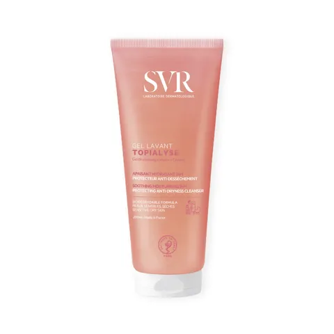 Sữa Rửa Mặt SVR Topialyse Gel Lavant 200mL - Dành Cho Da Khô, Nhạy Cảm, Dịu Nhẹ, Không Chứa Xà Phòng, Hương Trái Cây Thoải Mái