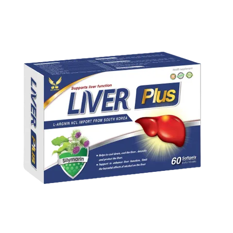 Viên uống giải độc gan LIVER PLUS - Hỗ trợ thanh nhiệt, mát gan, tăng cường chức năng gan, 60 viên nang cứng từ Huy Hoàng Pharma