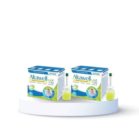 Gel thụt nhuận tràng Altawell Lax cho trẻ em (6 ống x 5g) - Hỗ trợ điều táo bón và hiệu quả cho trẻ từ 0-12 tuổi