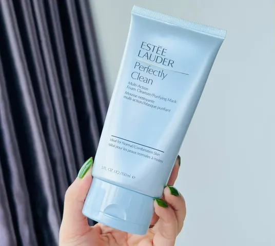 Sữa Rửa Mặt Kiêm Mặt Nạ Estée Lauder Perfectly Clean - Đa Tác Động, Dưỡng Ẩm, Dành Cho Da Thường và Da Hỗn Hợp