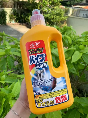 Chai Thông Tắc Đường Ống Thoát Nước Rocket Nhật Bản 800g - Giải Pháp Hiệu Quả Cho Gia Đình, Loại Bỏ Bùn Tắc Nhanh Chóng