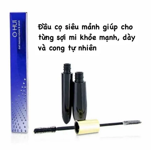 Mascara Dưỡng 2 Đầu Ohui Dual Mascara Volume & Serum - Đem Đến Đôi Mi Dày, Cong Vút & Khỏe Mạnh, Chống Nước, Lý Tưởng Cho Mọi Dịp