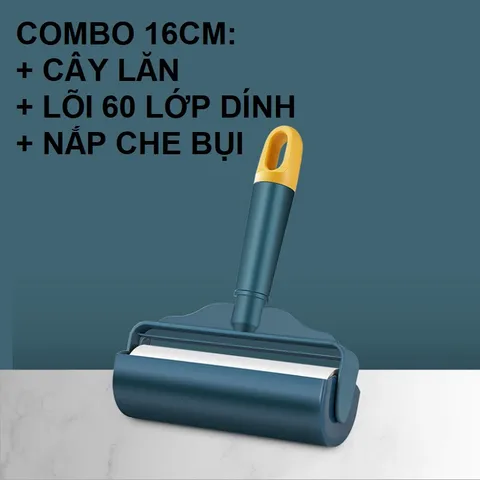Cây Lăn Bụi Siêu Dính 60 Lớp - Dụng Cụ Vệ Sinh Quần Áo, Chăn, Thảm, Sofa, Loại Bỏ Tóc, Bụi, Lông Thú Cưng Dễ Dàng