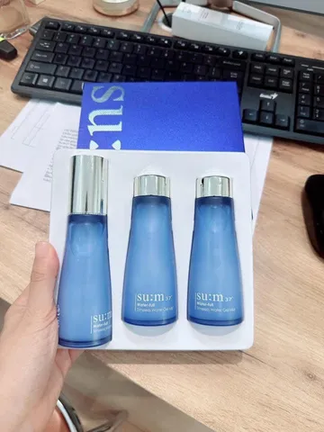 Bộ Xịt Khoáng Su:m37 Water-Full Timeless Water Gel Mist Set 3SP - Cấp Nước và Dưỡng Da Mềm Mại, Hỗ Trợ Làm Dịu Da Nóng Bức