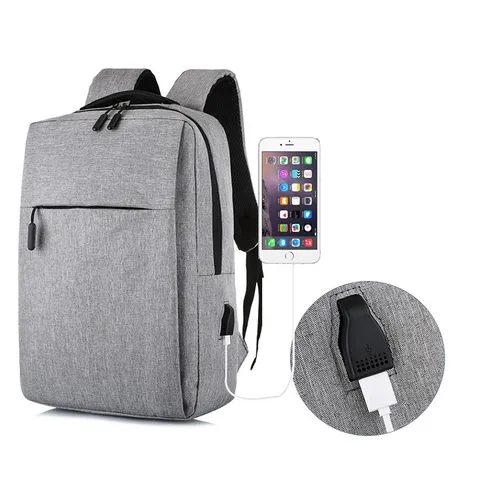 Balo Unisex Thời Trang Kèm Cổng Sạc USB Tiện Dụng - Chất Liệu Polyester Nhẹ, Dùng Đi Làm, Du Lịch, Học Tập