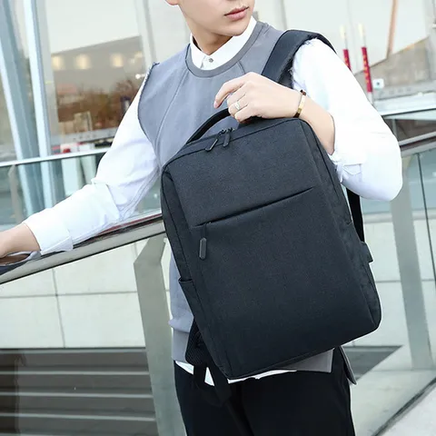 Balo Unisex Thời Trang Kèm Cổng Sạc USB Tiện Dụng - Chất Liệu Polyester Nhẹ, Dùng Đi Làm, Du Lịch, Học Tập