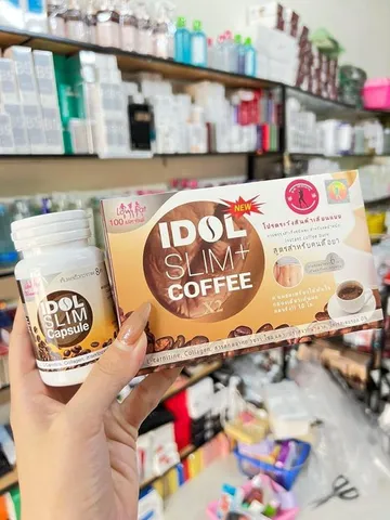 Cà phê giảm cân Idol Slim Thái Lan - Hỗ trợ đốt cháy mỡ thừa và duy trì vóc dáng thon gọn với đậu trắng và xương rồng.