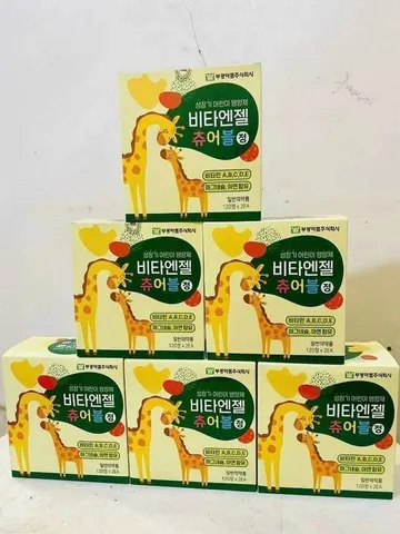 Kẹo Canxi Hươu Cao Cổ Hàn Quốc - Vitamin Tổng Hợp Giúp Trẻ Phát Triển Chiều Cao Tốt Nhất Dành Cho Bé Từ 3 Tuổi Trở Lên