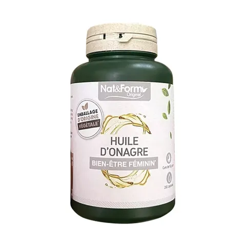 Tinh Dầu Hoa Anh Thảo Hữu Cơ Nat&Form Huile D’Onagre 200 Viên