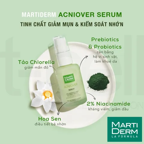 Serum Martiderm hỗ trợ cải thiện mụn và kiểm soát nhờn 30ml