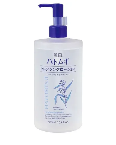 Nước Tẩy Trang Hatomugi 500ml - Sạch Sâu, Dưỡng Ẩm, Thích Hợp Cho Da Nhạy Cảm - Giảm Mụn, Tăng Cường Sáng Da