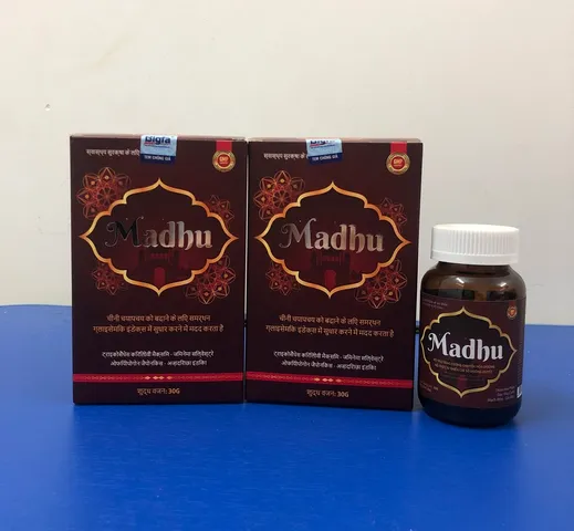 MadHu Viên Uống Hỗ Trợ Cải Thiện Chỉ Số Đường Huyết - Sản Phẩm Cho Người Có Nguy Cơ Tiểu Đường, Hỗ Trợ Chuyển Hóa Glucose