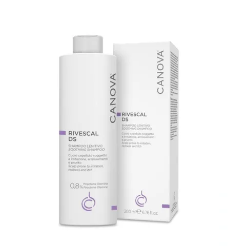 Dầu Gội Canova Rivescal DS 200mL - Hỗ Trợ Giảm Ngứa, Nấm Da Đầu, An Toàn Cho Da Nhạy Cảm, Chống Gàu, Dưỡng Ẩm Da Đầu