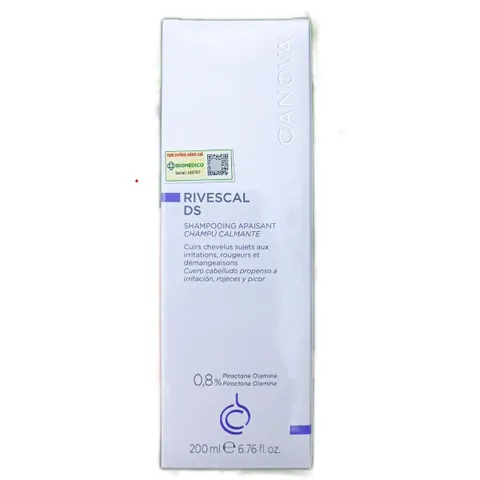 Dầu Gội Canova Rivescal DS 200mL - Hỗ Trợ Giảm Ngứa, Nấm Da Đầu, An Toàn Cho Da Nhạy Cảm, Chống Gàu, Dưỡng Ẩm Da Đầu