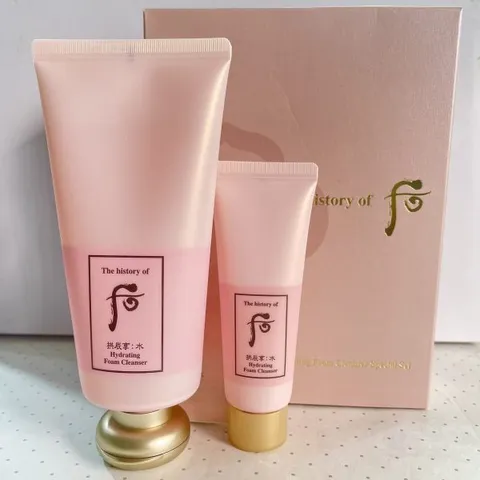 Set Sữa Rửa Mặt Whoo Hồng Gongjinhyang Soo - Bộ 2 Tuýp Dưỡng Ẩm, Làm Sạch Da Mềm Mượt, Phù Hợp Mọi Loại Da