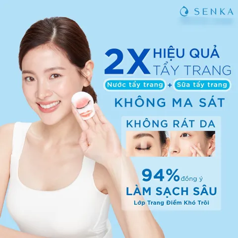 Nước Tẩy Trang 2 Lớp Senka A.L.L. Clear Milky Water 230ml - Dưỡng Da, Làm Sạch Sâu, Phù Hợp Với Mọi Loại Da