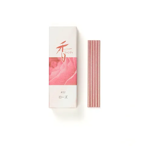 Nhang Thơm Hoa Hồng Lãng Mạn Shoyeido Nhật Bản - 20 Que Hương Tạo Thơm Không Gian, Thư Giãn và Nâng Cao Tinh Thần