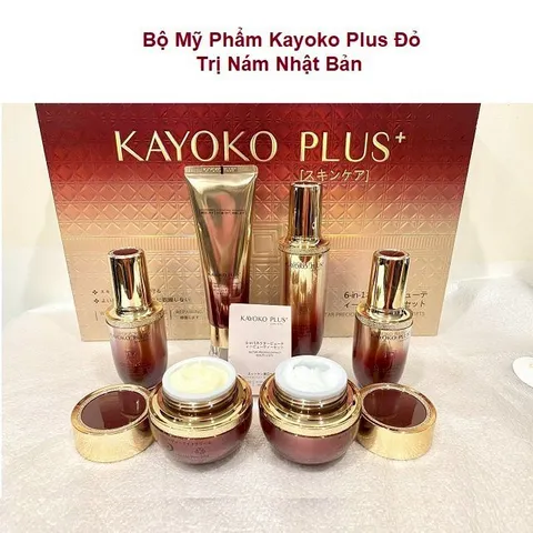 Bộ Mỹ Phẩm Kayoko Plus Đỏ Nhật Bản - 6 Sản Phẩm Chăm Sóc Da Hoàn Hảo, Làm Trắng & Chống Nắng, Đem Lại Vẻ Đẹp Rạng Rỡ