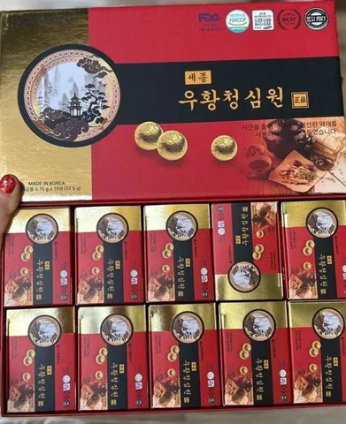 Viên uống An Cung Sejong Hàn Quốc - Hộp 10 viên cao cấp hỗ trợ sức khỏe tim mạch và huyết áp, sản phẩm chăm sóc sức khỏe tự nhiên