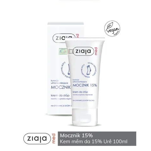Kem Dưỡng Da Chân Ziaja Med 15% Ure 100ml - Giảm Thô Ráp, Nứt Nẻ, Cung Cấp Độ Ẩm Cho Da Khô