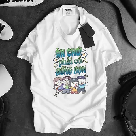 Áo Phông Đồng Phục Ăn Chơi THT1 - Áo Thun Nhóm Chất Liệu Cotton Cao Cấp Trẻ Trung, Hài Hước Dành Cho Team Building, Đi Biển