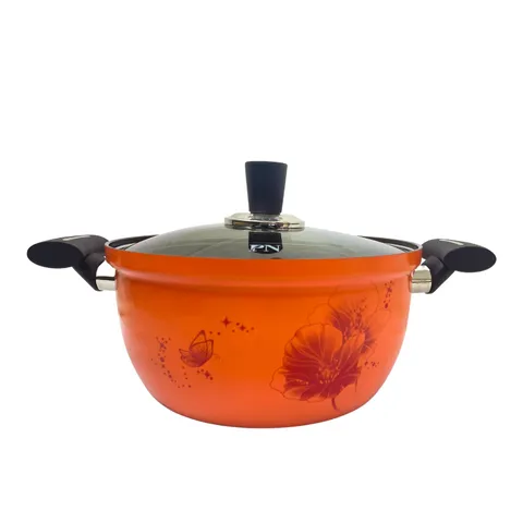 Nồi Casserole Nhôm PoongNyun FACPT-20C 20cm - Chịu Nhiệt, Chống Dính, Dùng Trên Bếp Gas và Hồng Ngoại, Thiết Kế Hiện Đại