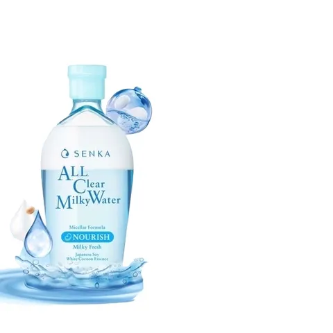 Nước Tẩy Trang 2 Lớp Senka A.L.L. Clear Milky Water 230ml - Dưỡng Da, Làm Sạch Sâu, Phù Hợp Với Mọi Loại Da