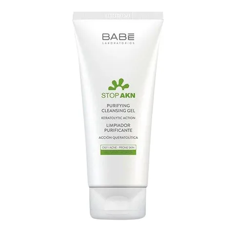 Sữa Rửa Mặt BaBe Stop AKN Purifying Cleansing Gel 200ml - Dành Cho Da Dầu Mụn, Làm Sạch và Ngăn Ngừa Mụn Tốt Nhất