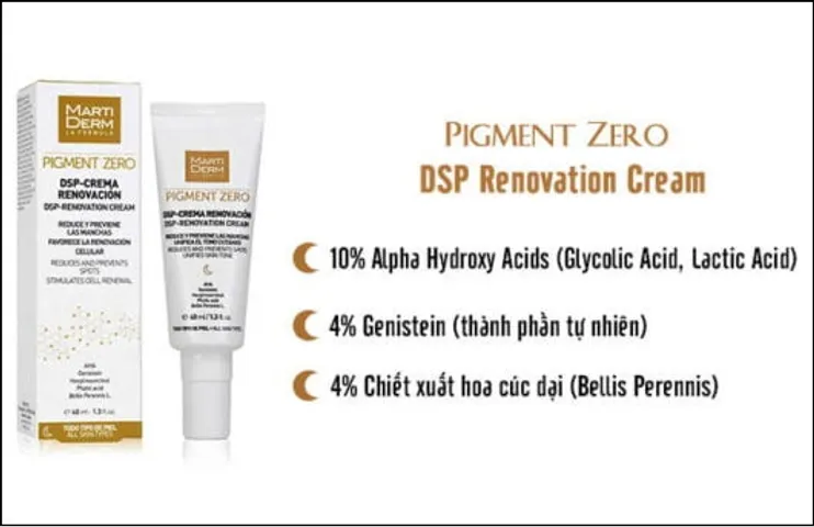 Kem Dưỡng Trắng Da MartiDerm Pigment Zero DSP Renovacion 40ml - Giúp Mờ Nám Da, Cải Thiện Sắc Tố Và Làm Sáng Da
