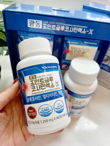 Viên uống bổ khớp Kwangdong Glucosamine Hàn Quốc 180 viên - Hỗ trợ sức khỏe sụn khớp, giảm đau hiệu quả cho người lớn tuổi