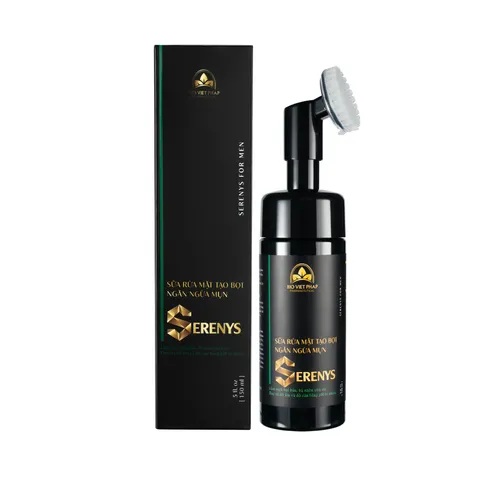 Sữa Rửa Mặt Tạo Bọt Serenys 150ml - Tinh Dầu Tràm Trà Giúp Ngăn Ngừa Mụn, Làm Sạch Sâu Cho Da Dầu Mụn Nhạy Cảm