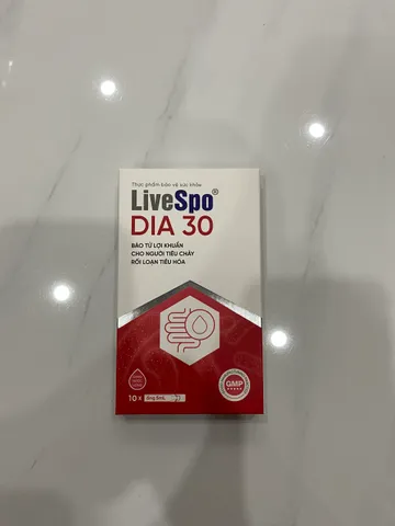 LiveSpo DIA 30 - Bào Tử Lợi Khuẩn Hỗ Trợ Tiêu Hóa Cho Người Bị Tiêu Chảy - An toàn Cho Mọi Đối Tượng Sử Dụng