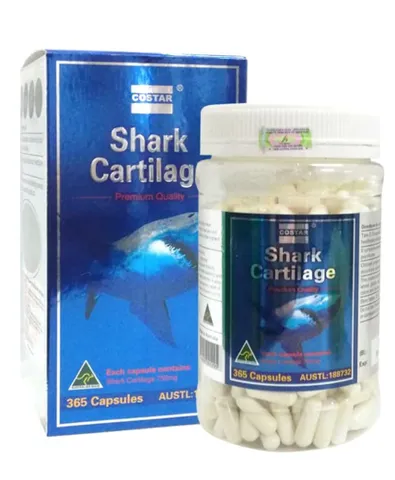 Viên Uống Shark Cartilage 750mg Costar Úc - Hỗ Trợ Khớp, Phục Hồi Sụn, Giảm Đau Viêm Khớp, Dinh Dưỡng Từ Sụn Cá Mập