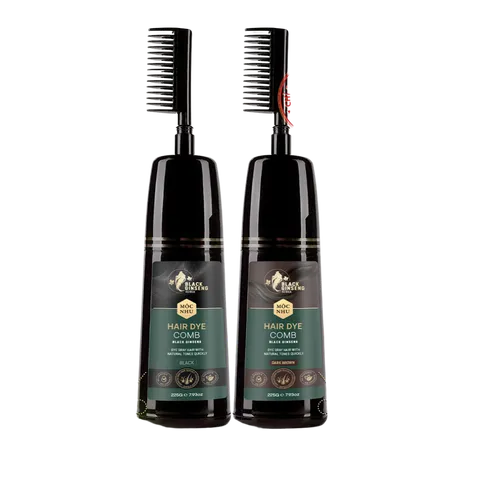 Dầu Gội Hắc Sâm Mộc Nhu 225G - Phủ Đen Tóc Bạc, Giúp Mái Tóc Đen Mượt, Tăng Cường Dưỡng Chất, Không Gây Kích Ứng Da Đầu