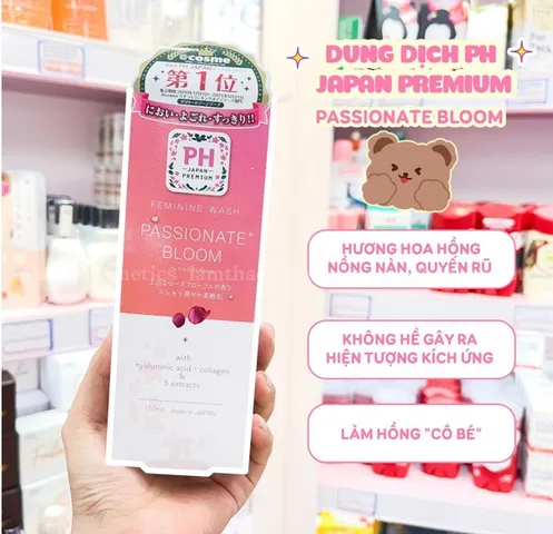 Dung Dịch Vệ Sinh Phụ Nữ PH Japan Premium 150ml - Khử Mùi, Lưu Hương, Độ pH 5 An Toàn Cho Vùng Kín