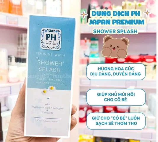 Dung Dịch Vệ Sinh Phụ Nữ PH Japan Premium 150ml - Khử Mùi, Lưu Hương, Độ pH 5 An Toàn Cho Vùng Kín