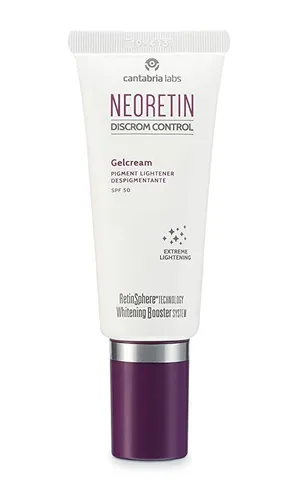 Kem Chống Nắng Neoretin Discrom Control Gel Cream SPF 50 - Bảo Vệ Da Mỏng Manh, Giảm Nám, Dưỡng Sáng Da, 40ml Tây Ban Nha
