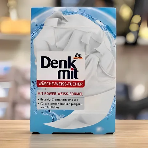 Giấy Tẩy Trắng Quần Áo Denkmit - Giúp Loại Bỏ Vết Bẩn Nhanh Chóng, An Toàn, Tiết Kiệm Thời Gian - Sản Phẩm Nội Địa Đức