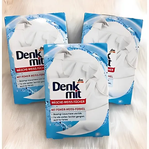 Giấy Tẩy Trắng Quần Áo Denkmit - Giúp Loại Bỏ Vết Bẩn Nhanh Chóng, An Toàn, Tiết Kiệm Thời Gian - Sản Phẩm Nội Địa Đức