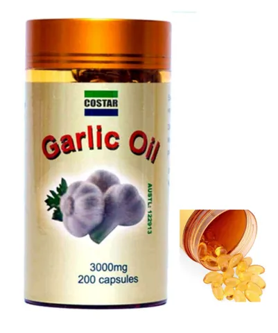 Tinh Dầu Tỏi Costar Garlic Oil 3000mg - 200 Viên Hỗ Trợ Tăng Cường Đề Kháng và Điều Hòa Huyết Áp - Sản Phẩm Từ Úc